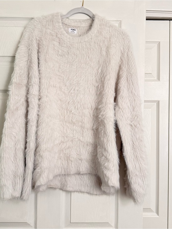 Cotton On Sweaters - Cotton On Ivory Fuzzy Crewneck Sweater